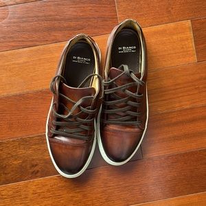 Men’s size 8 Scarpe Di Bianco brown sneakers